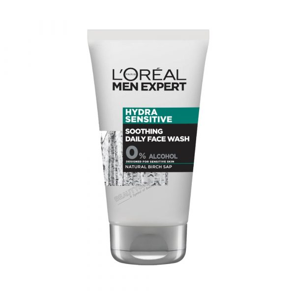 loreal men expert hydra sensitive soothing daily face wash 100 ml