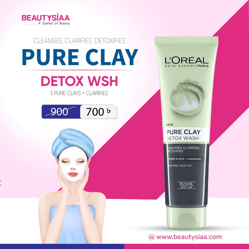 loreal pure clay detox wash