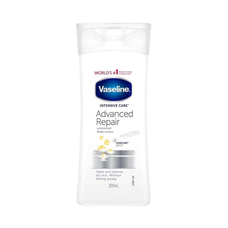 vaseline intensive care advanced repair unscented lotion 200 ml