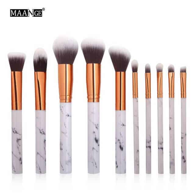 Maange Kabuki 10pcs Makeup brush set