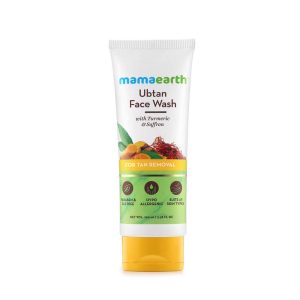 Mamaearth Ubtan Face Wash with Turmeric & Saffron for Tan Removal – 100ml