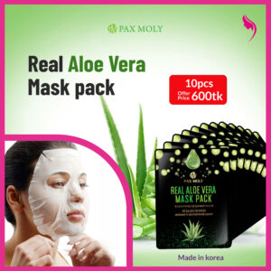 10pcs Pax Moly Real Aloe Vera Mask Pack