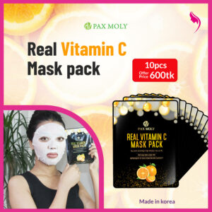 10pcs Pax Moly Real Vitamin C Mask Pack